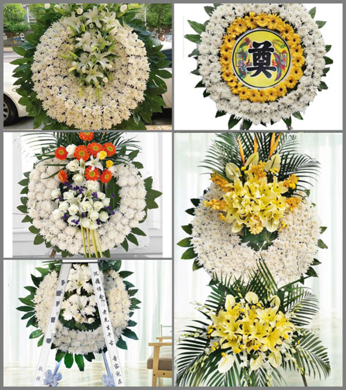 山西忻州五台县沟南乡东坪寨村花圈速递